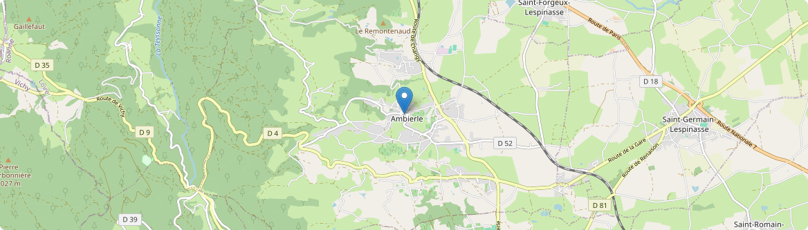Ambierle - Carte