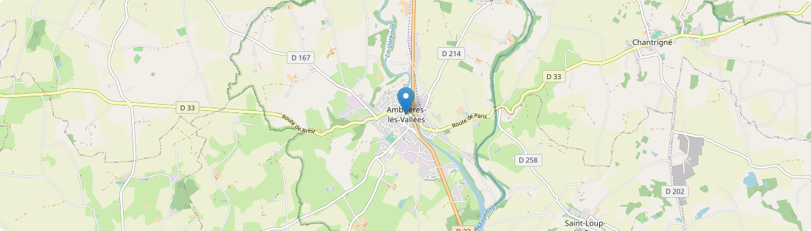 Ambrières-les-Vallées - Carte