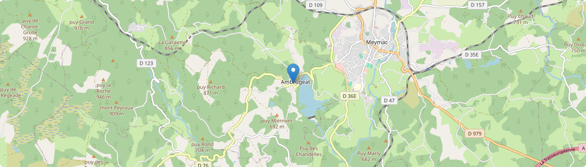 Ambrugeat - Carte