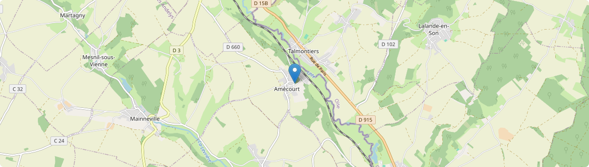 Amécourt - Carte