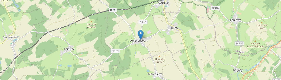 Amenoncourt - Carte