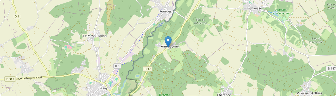 Amenucourt - Carte