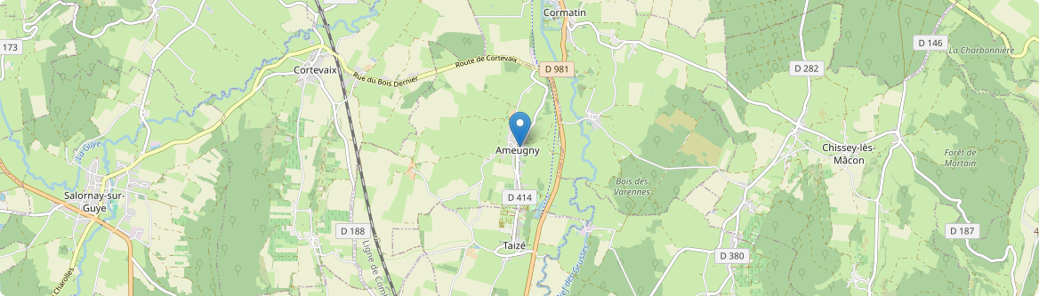 Ameugny - Carte