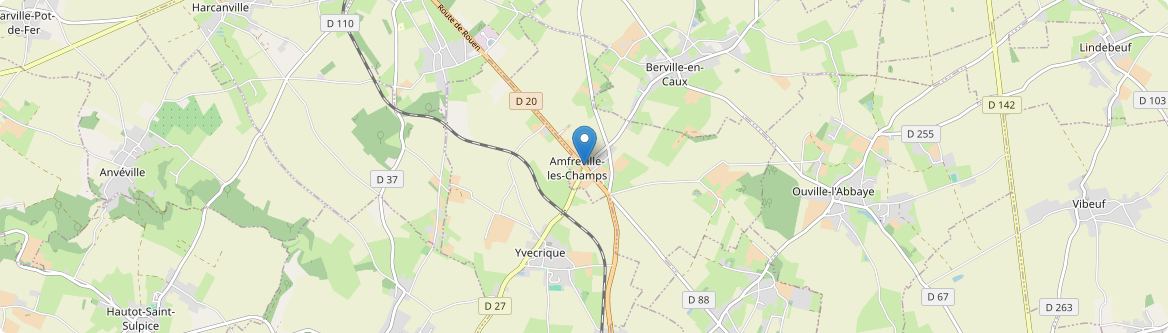 Amfreville-les-Champs - Carte