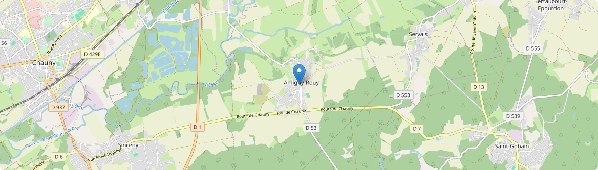 Amigny-Rouy - Carte