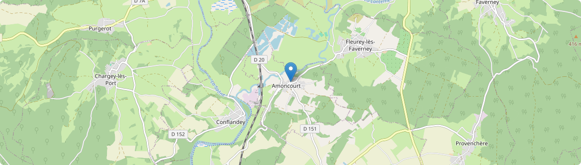 Amoncourt - Carte