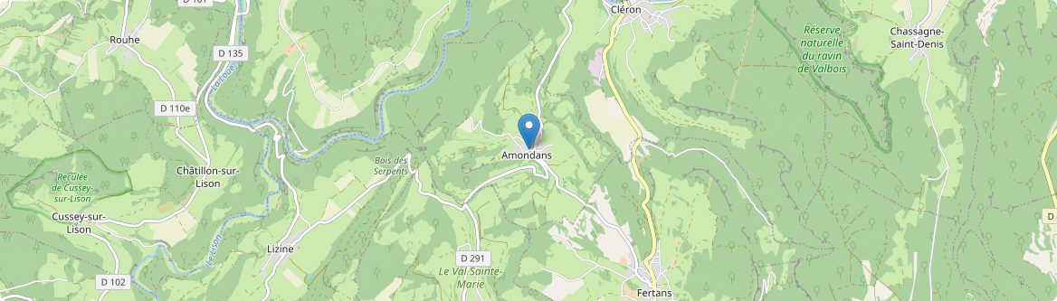 Amondans - Carte