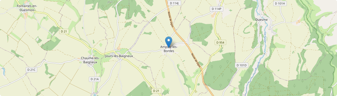 Ampilly-les-Bordes - Carte