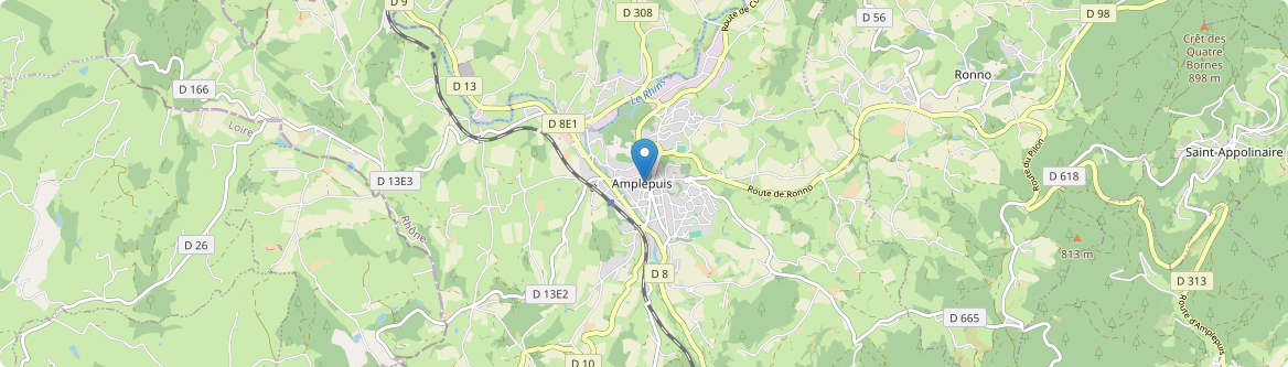 Amplepuis - Carte
