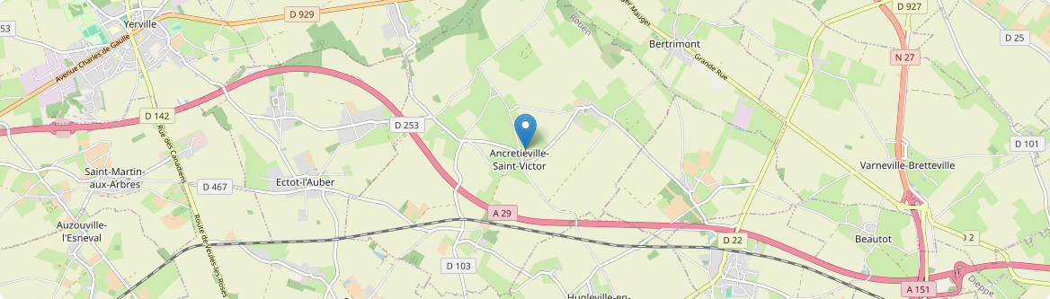 Ancretiéville-Saint-Victor - Carte