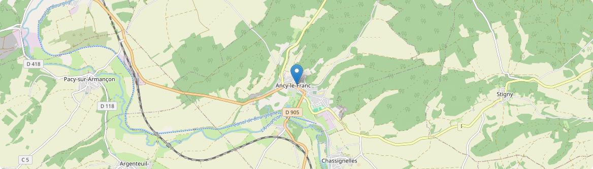 Ancy-le-Franc - Carte