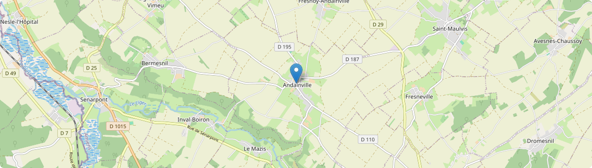Andainville - Carte