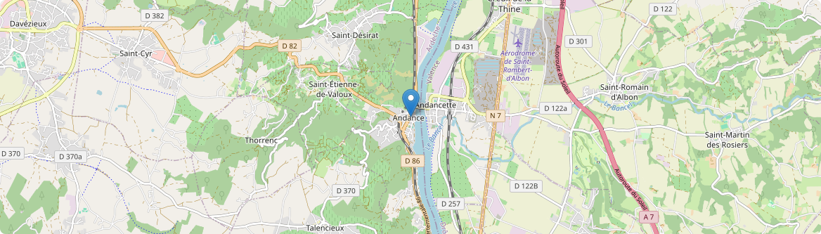 Andance - Carte