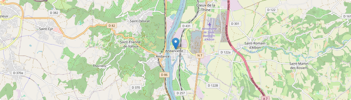 Andancette - Carte