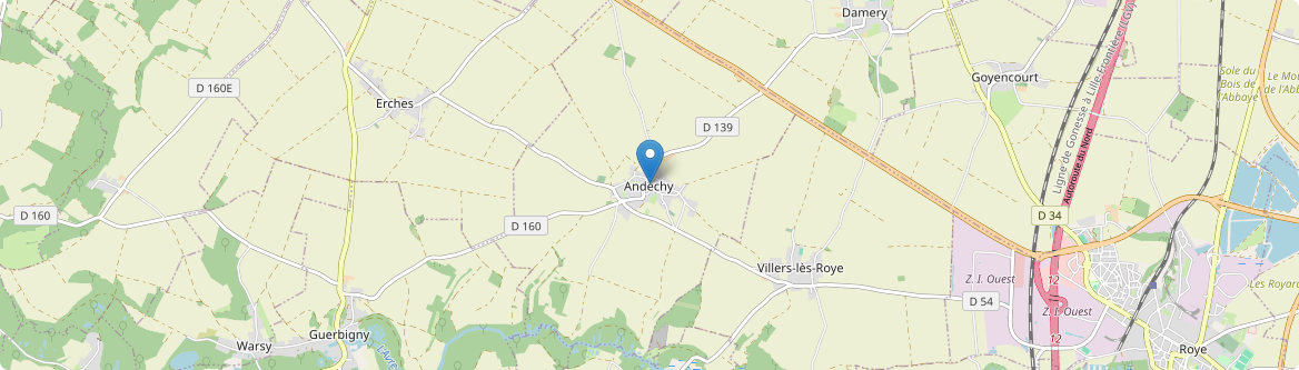 Andechy - Carte