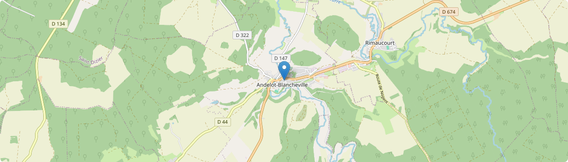 Andelot-Blancheville - Carte