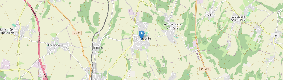Andeville - Carte
