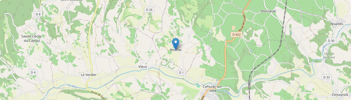 Andillac - Carte