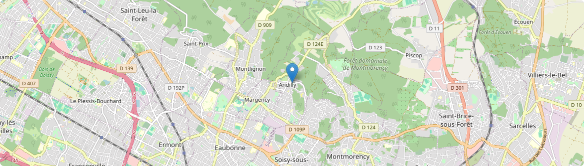 Andilly - Carte
