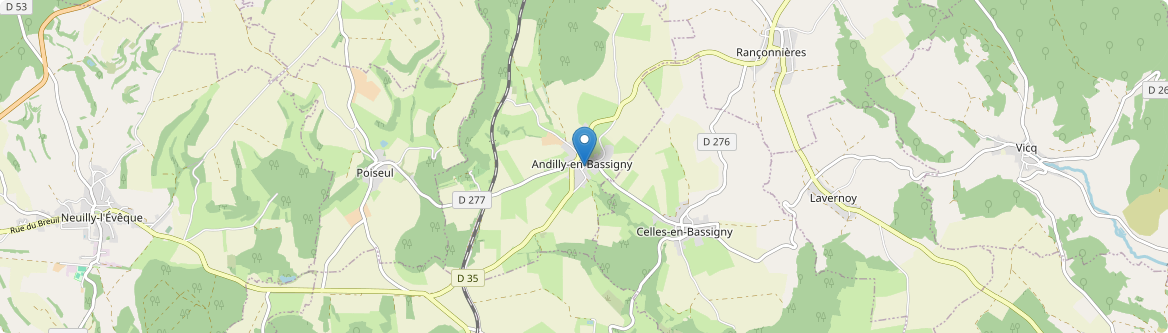 Andilly-en-Bassigny - Carte