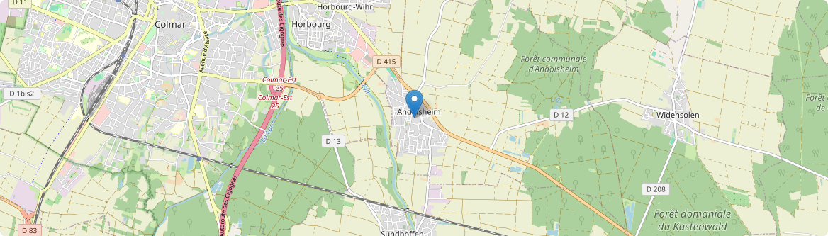 Andolsheim - Carte