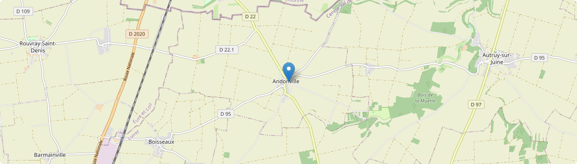 Andonville - Carte