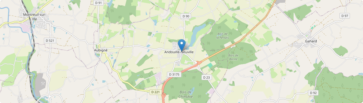 Andouillé-Neuville - Carte