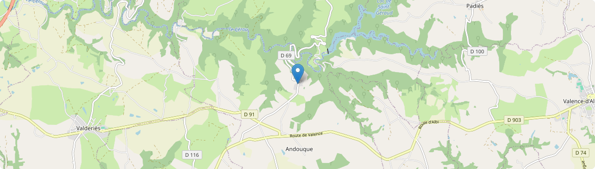Andouque - Carte