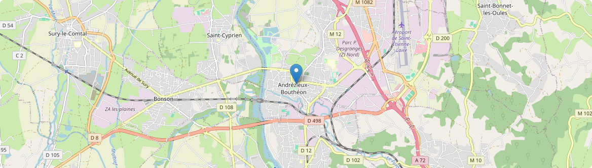 Andrézieux-Bouthéon - Carte
