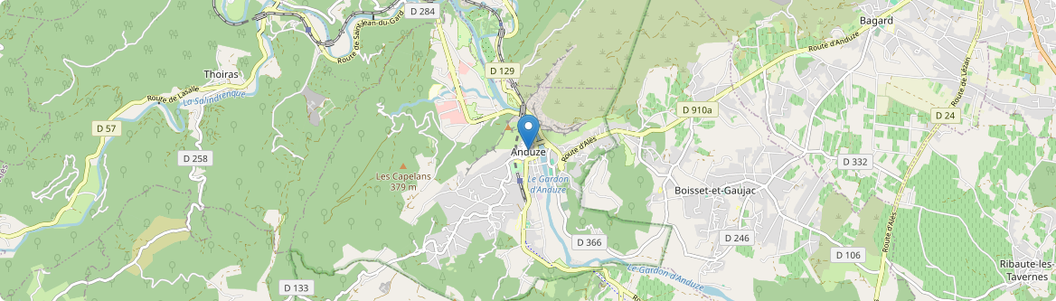 Anduze - Carte
