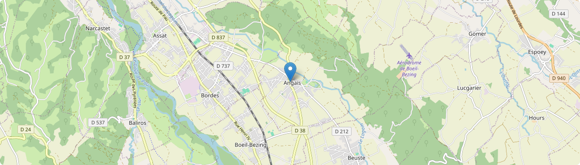 Angaïs - Carte