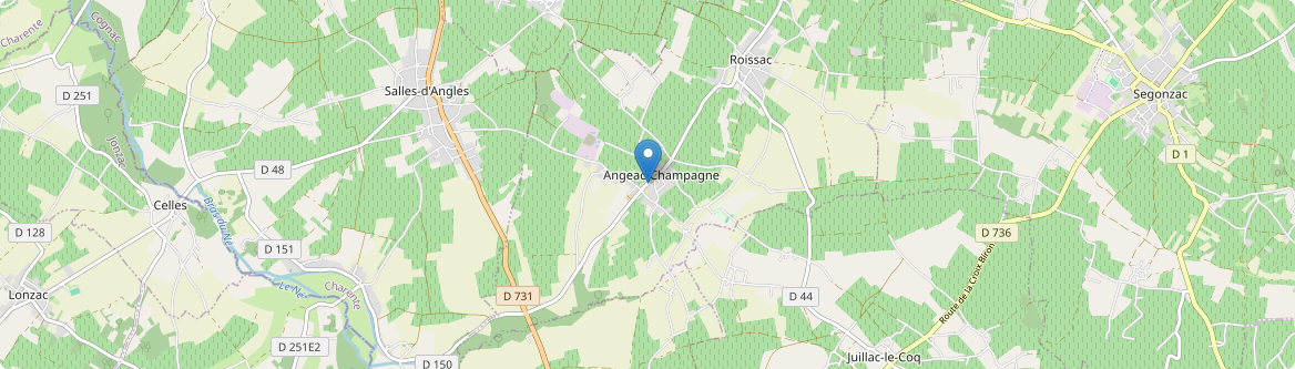 Angeac-Champagne - Carte