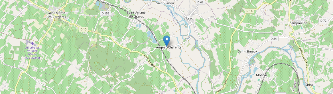 Angeac-Charente - Carte