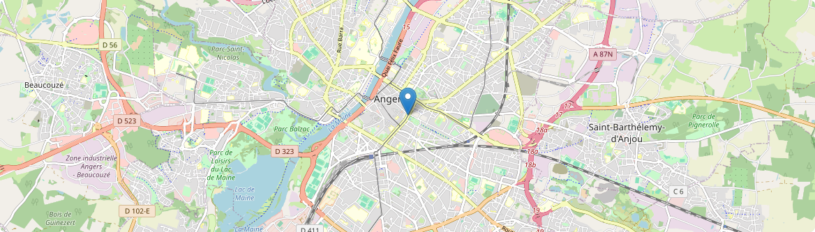 Angers - Carte
