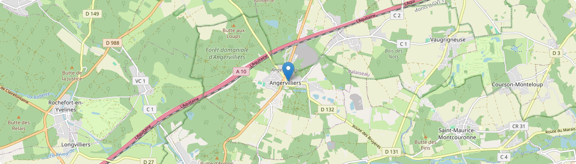 Angervilliers - Carte