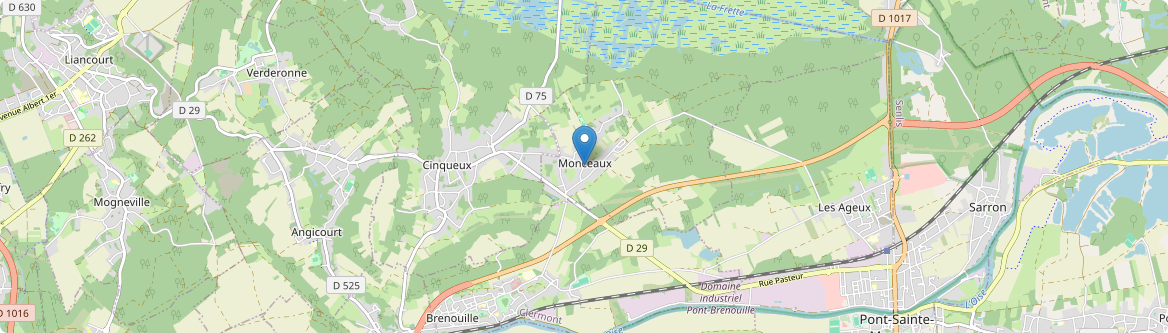 Angicourt - Carte