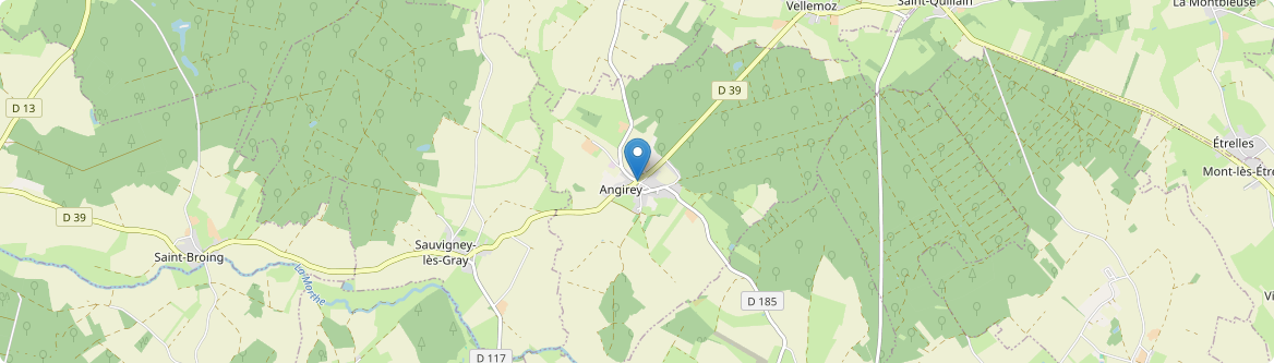 Angirey - Carte