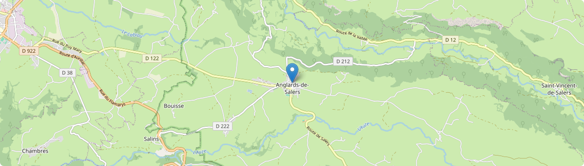 Anglards-de-Salers - Carte