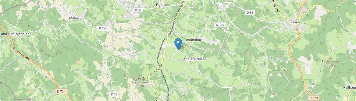 Anglars-Nozac - Carte