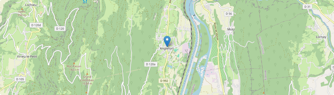 Anglefort - Carte