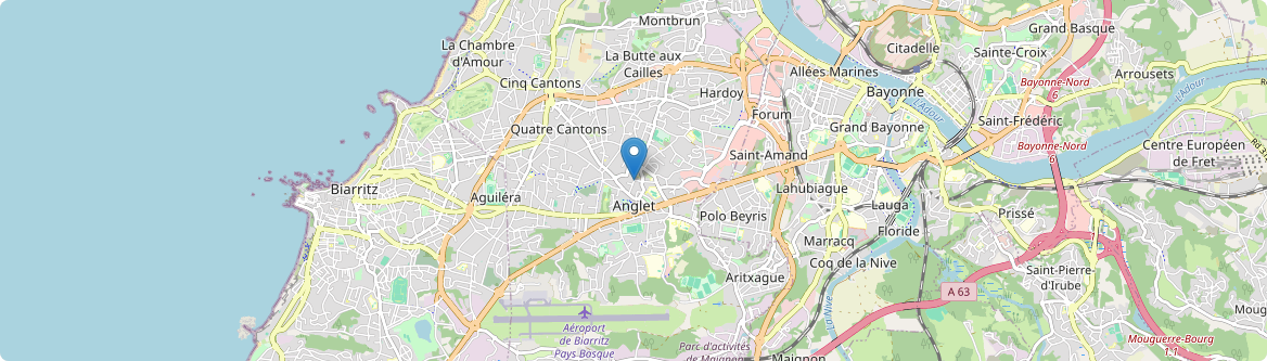 Anglet - Carte