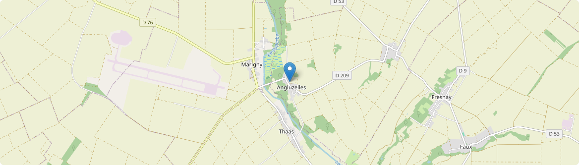 Angluzelles-et-Courcelles - Carte