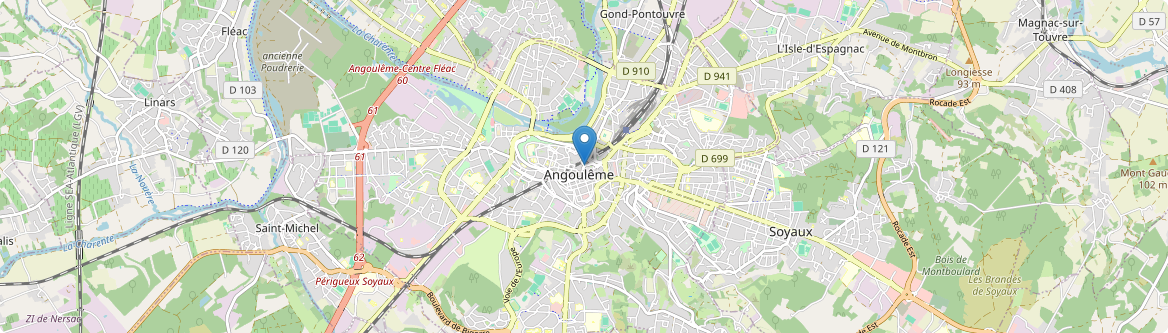 Angoulême - Carte