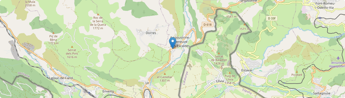 Angoustrine-Villeneuve-des-Escaldes - Carte