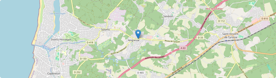 Angresse - Carte