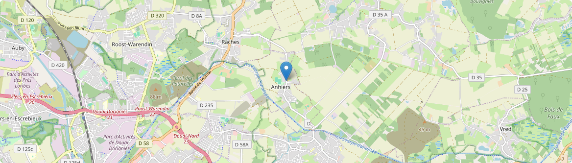 Anhiers - Carte