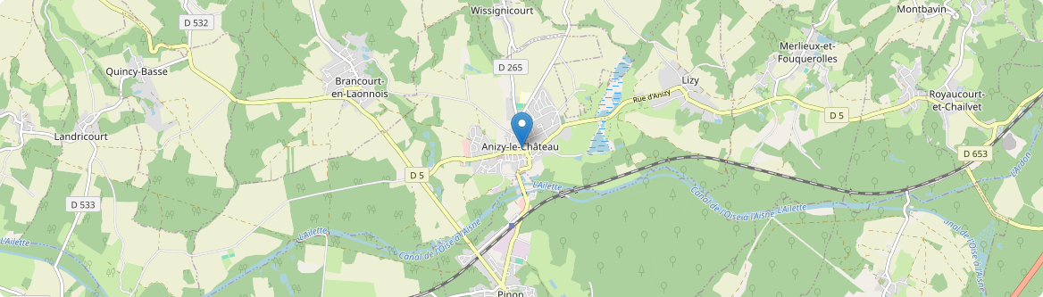 Anizy-le-Grand - Carte