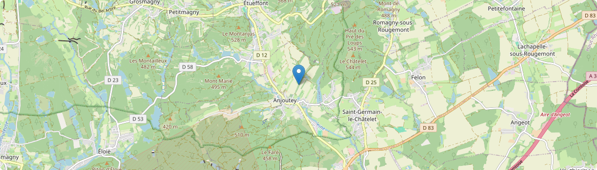 Anjoutey - Carte