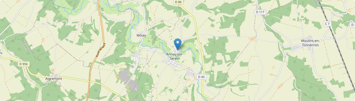 Annay-sur-Serein - Carte