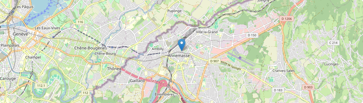 Annemasse - Carte